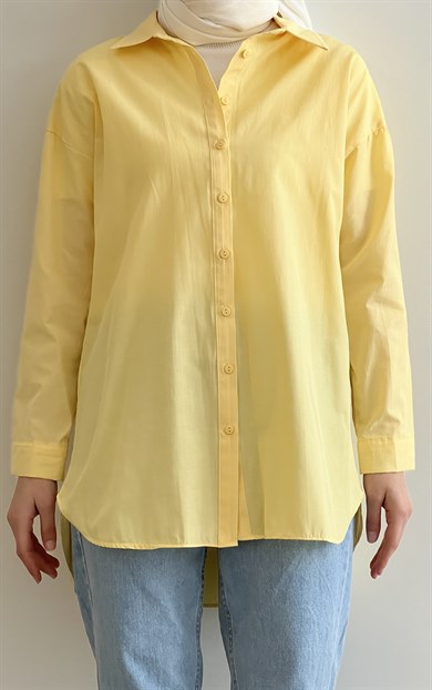 Düğmeli Gömlek Sarı 8356