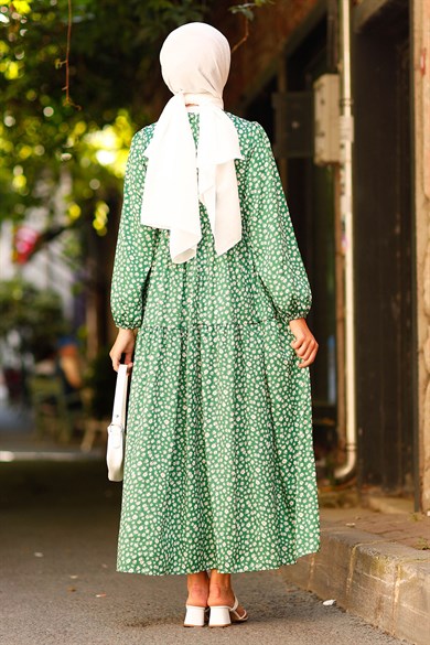 Papatya Elbise Yeşil 1485