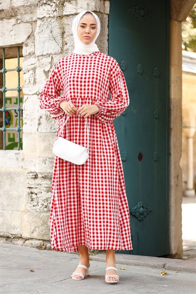 Pötikare Elbise Kırmızı 1477